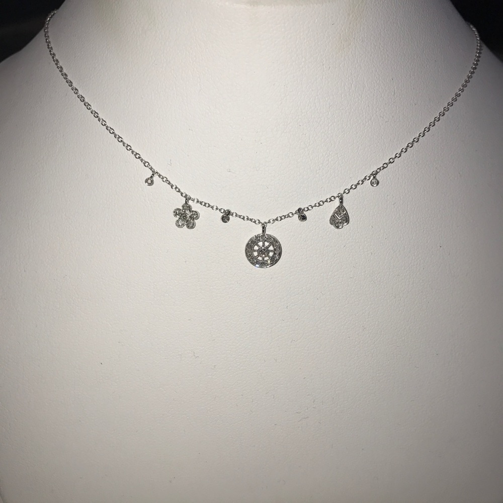 Meira T White Gold Diamond Necklace